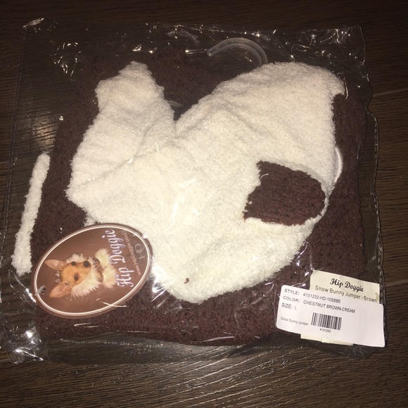 NEW Hip Doggie Brown Bunny Dog Jumper / Pajamas - Picture 4 of 5